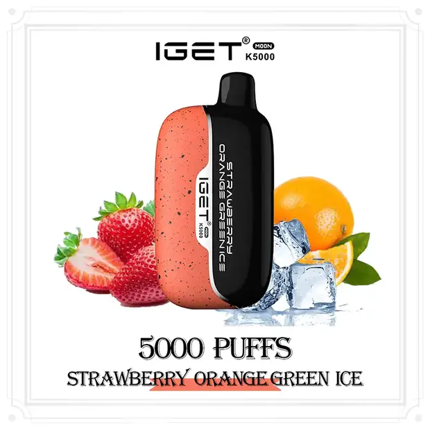 Strawberry Orange Green Ice – IGET Moon 5000 Puffs IGET Moon — buy IGET vape online in Australia